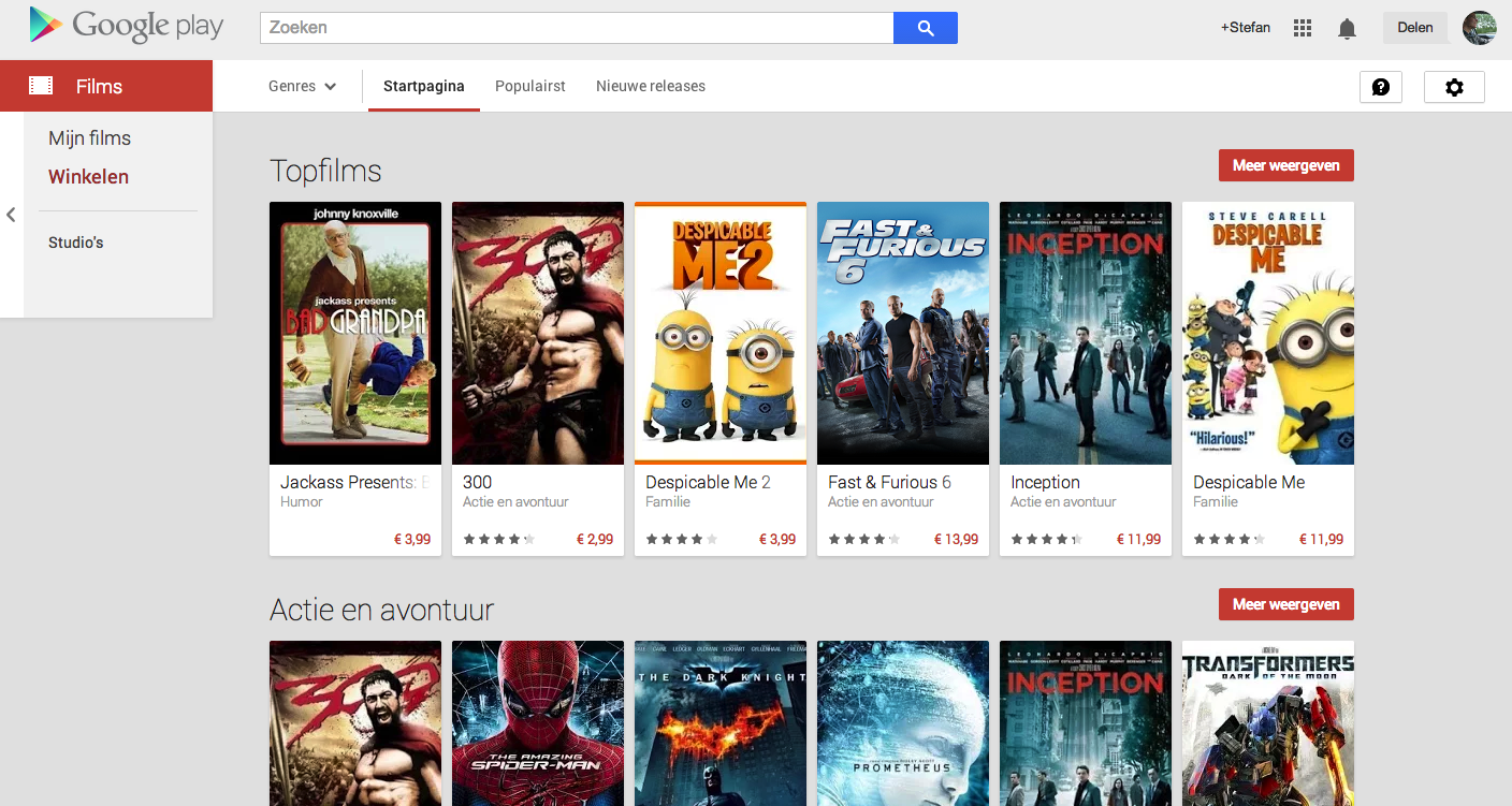 Google brengt Play Movies naar Nederland