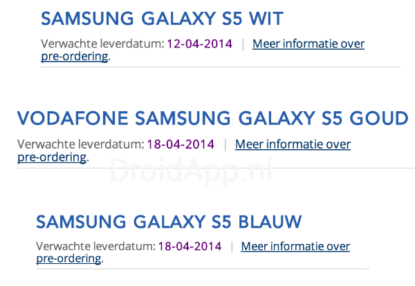 Vertraging Samsung Galaxy S5