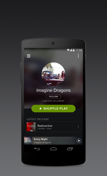 Android spotify update