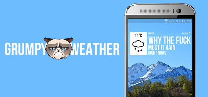 Grumpy Weather Widget: het weer in duidelijke taal