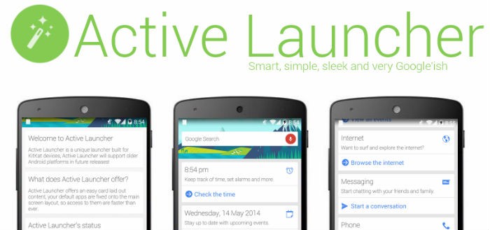 Active Launcher brengt launcher uit in Google Now-stijl