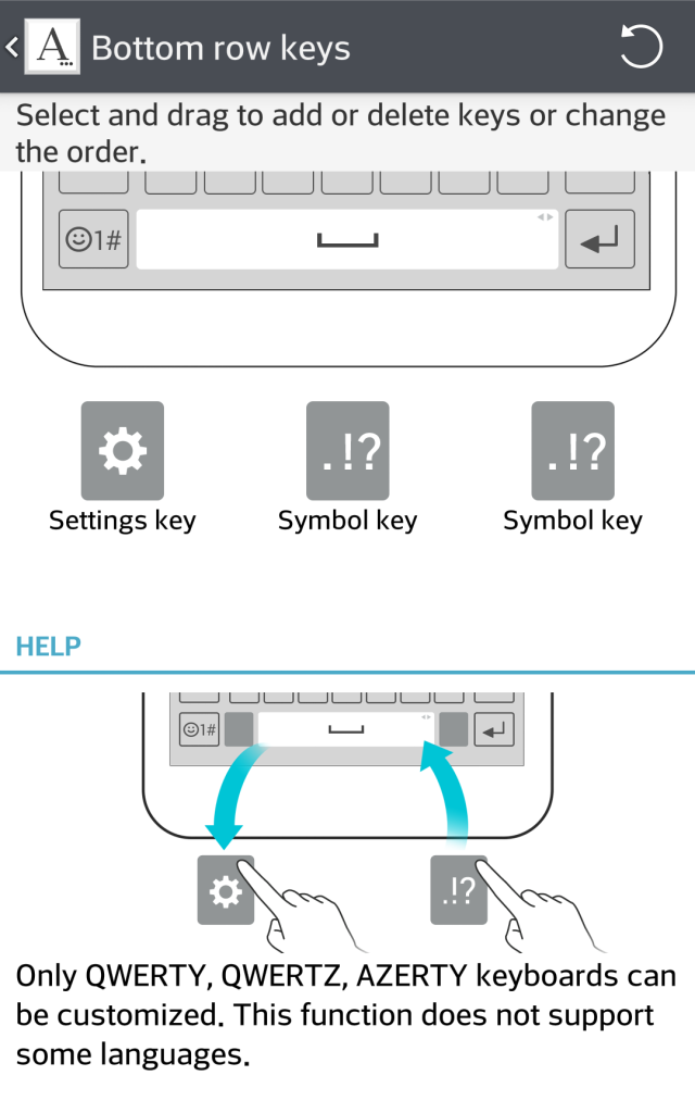 LG G3 keyboard