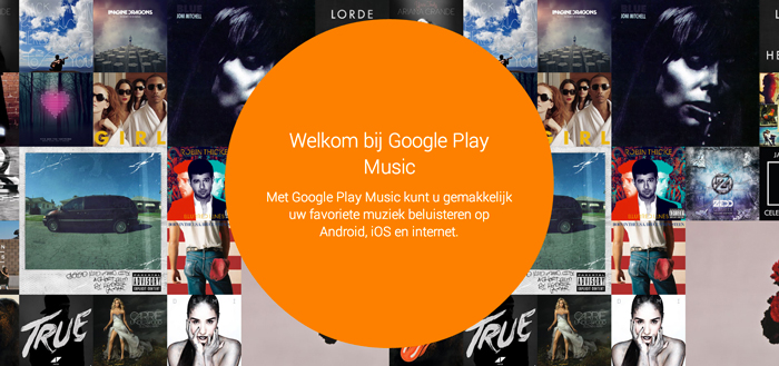 Google Play Music header