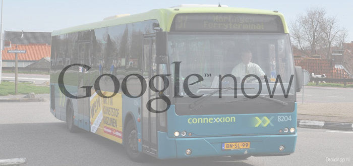 Google Now wekt gebruiker bij reizen met openbaar vervoer