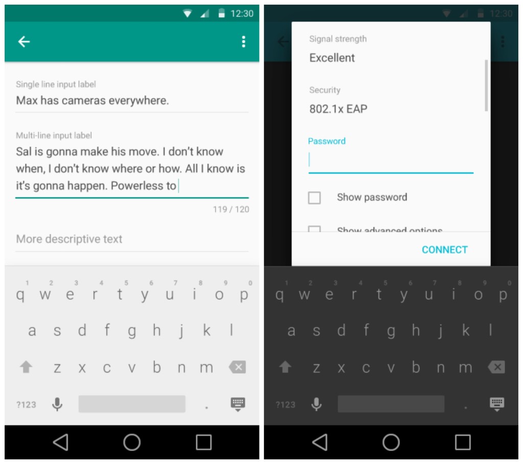 Android L Keyboard