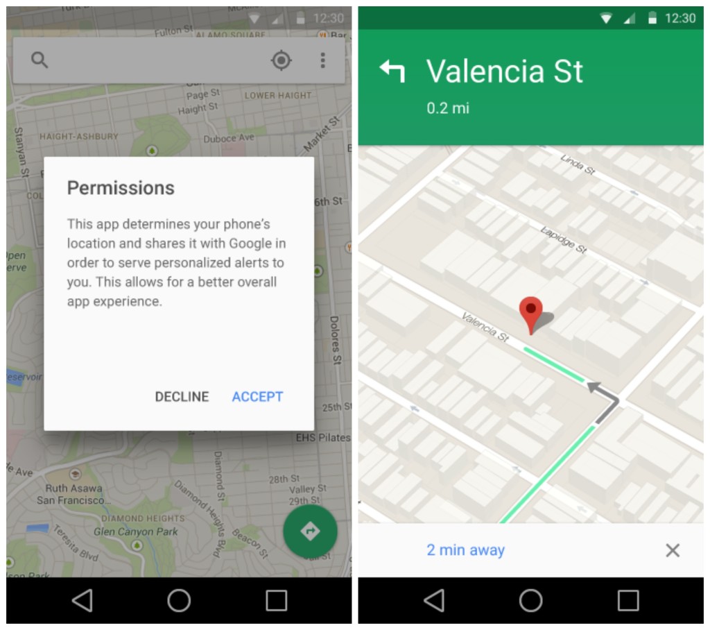 Android L Google Maps