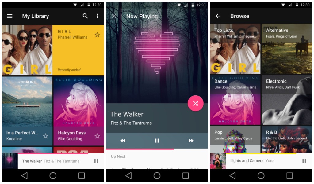 Android L Play Music