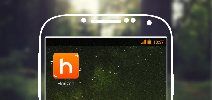 Horizon voor Android: film altijd horizontaal