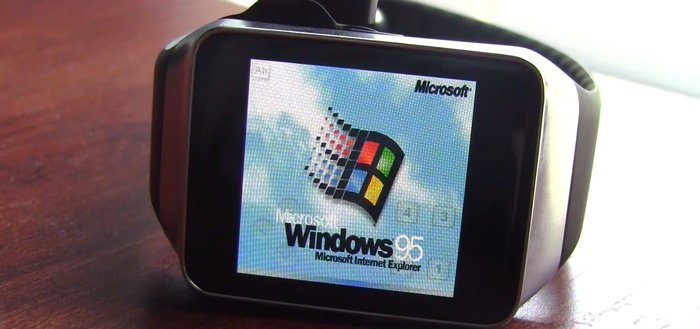 Windows 95 gespot op Android Wear-smartwatch