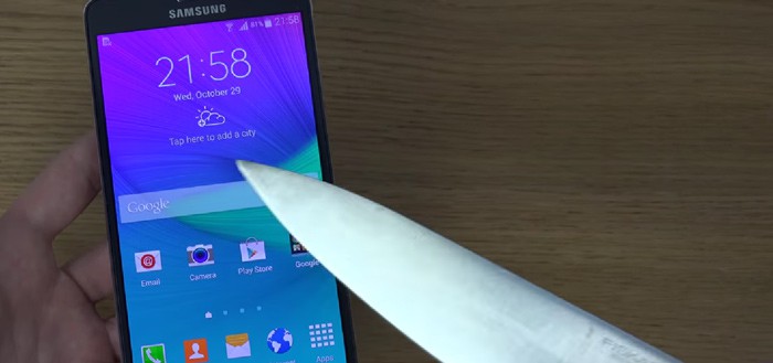 Samsung Galaxy Note 4: een mes als stylus (video)