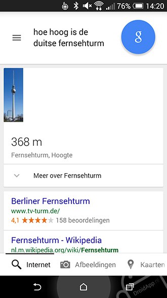Google Now Nederlands