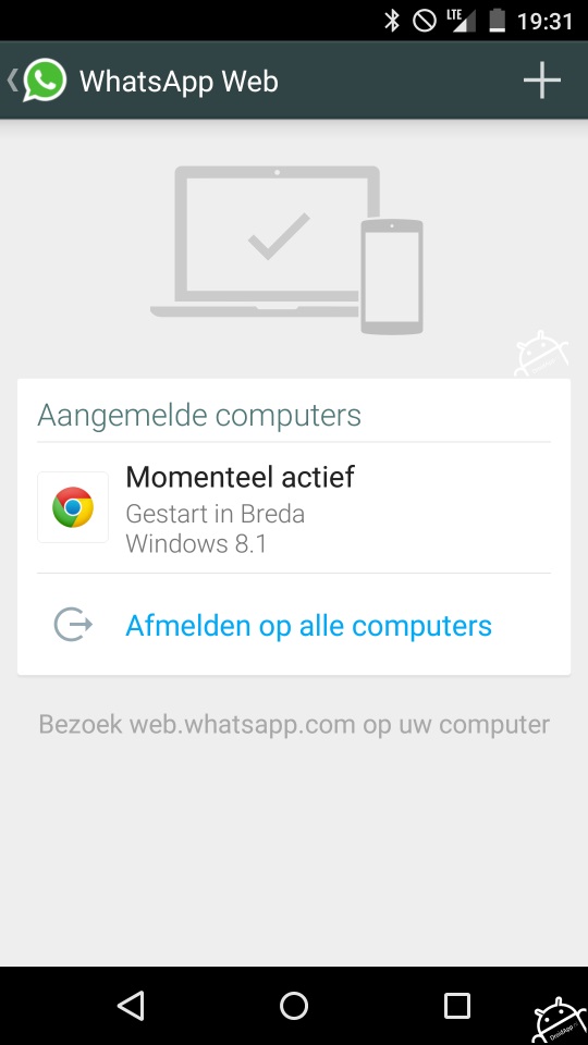 Whatsapp opent niet