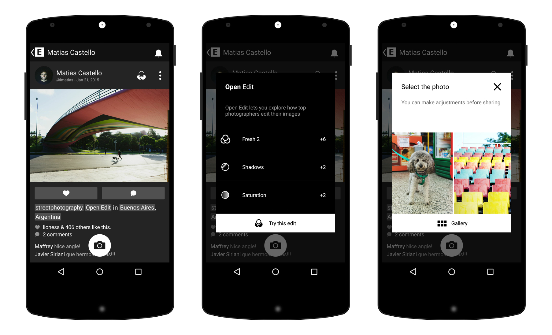 Fotobewerker EyeEm 5.1 brengt Open Edit naar Android ...