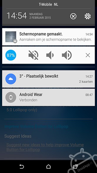 volume for lollipop