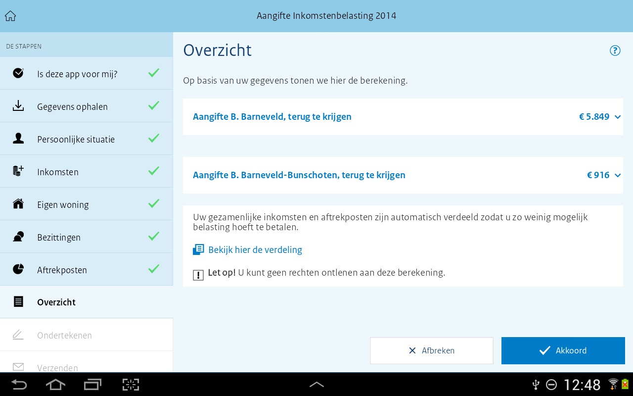 Figuur Gronden Handschrift Belastingaangifte doen via app Aangifte 2014