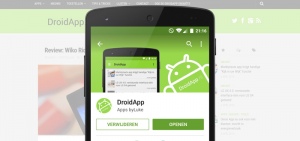 DroidApp app header