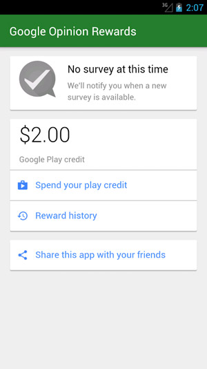 Google Opinion Rewards