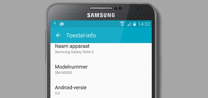 Samsung Galaxy Note 3 ontvangt Android 5.0 Lollipop
