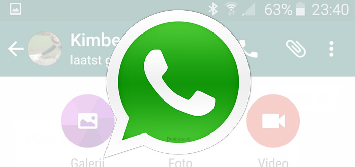 WhatsApp material design header