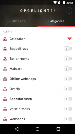 Opgelicht app