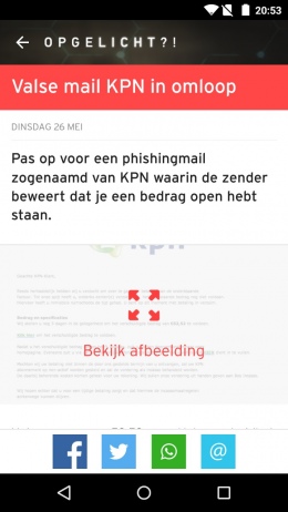 Opgelicht app