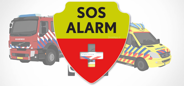 SOS Alarm App header