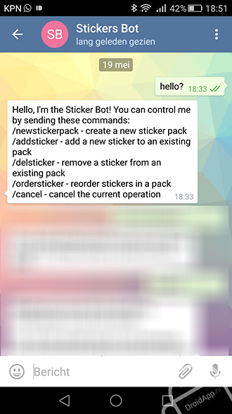 Telegram sticker bot