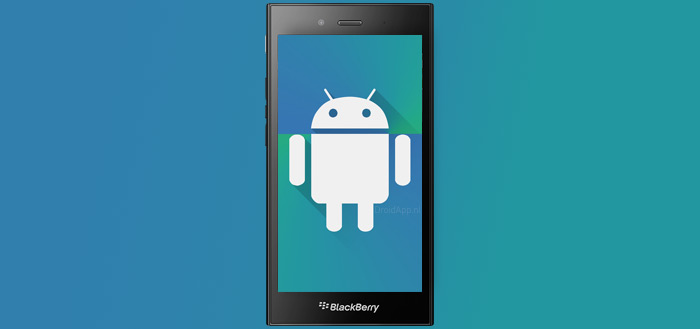 BlackBerry Venice afbeelding toont Android-smartphone met uitschuifbaar toetsenbord