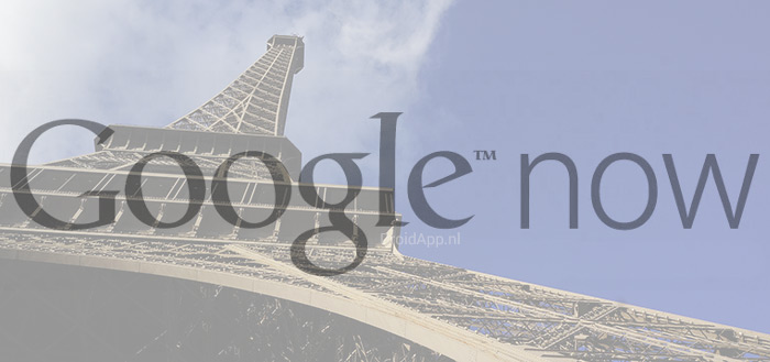 Google Now header Parijs