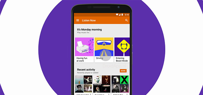 Google Play Music krijgt gratis afspeellijsten, met advertenties