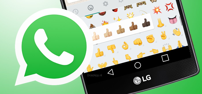 WhatsApp 2.12.161: emoticons met verschillende huidskleuren (+APK)