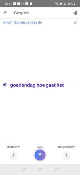 Google Translate gesprek vertalen