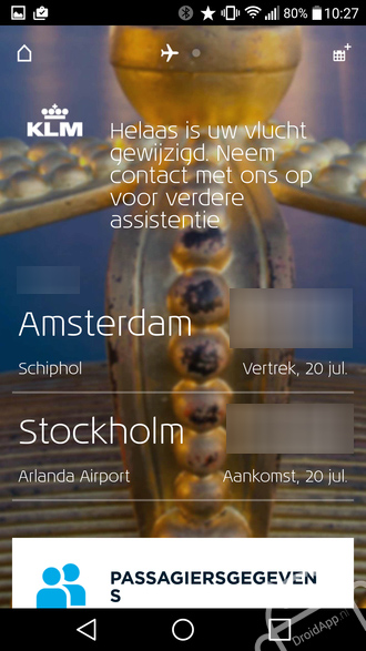 KLM app