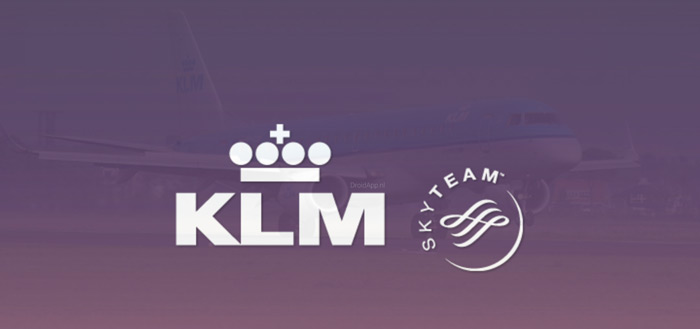 KLM app header