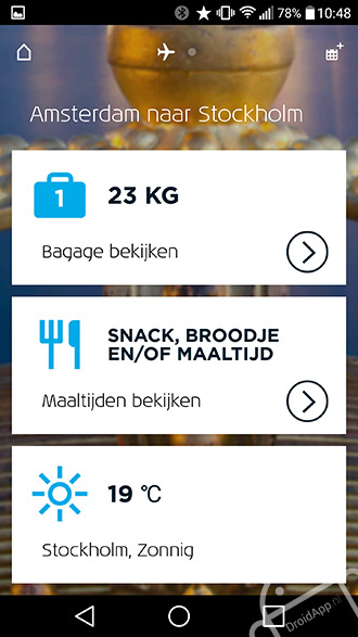 KLM app