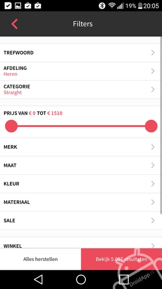 Kleding.nl app