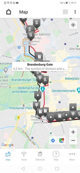 The Berlin Wall app