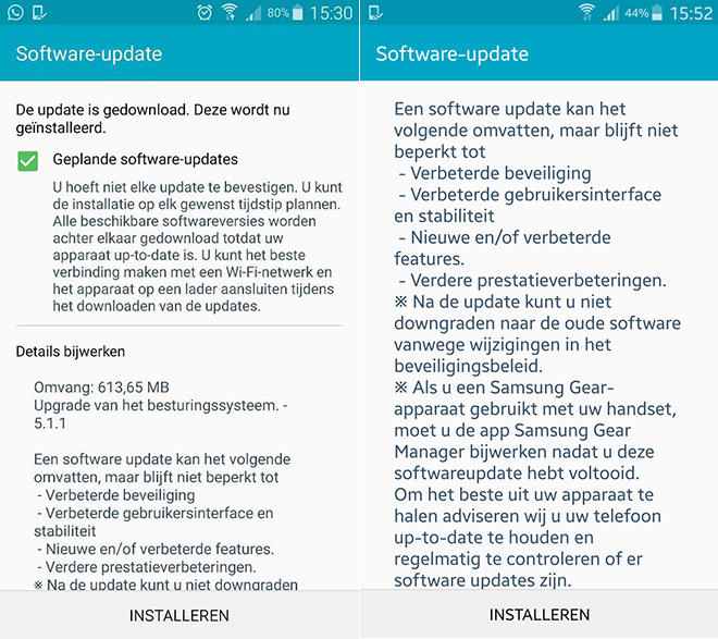 Galaxy Note 4 update