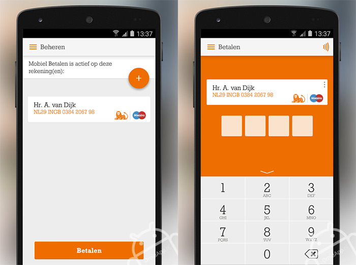 ING Mobiel Bankieren app