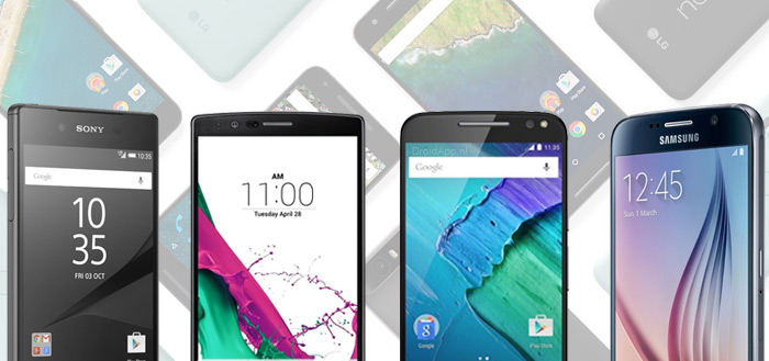 De vergelijking: Nexus 5X, Nexus 6P, LG G4, Xperia Z5, Galaxy S6, Moto X Style