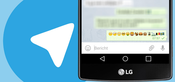 Telegram emoji header