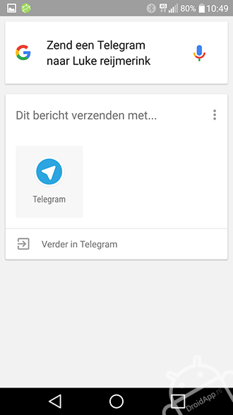 Google Now Telegram