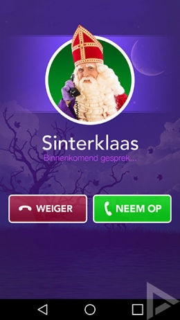 Bellen met Sinterklaas app