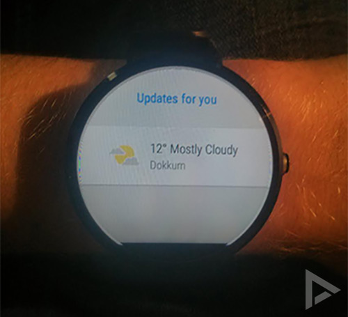 Google Now Android Wear