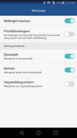 Huawei meldingsbeheerder-app