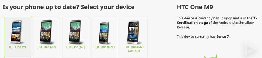 HTC One M9 M8 Marshmallow
