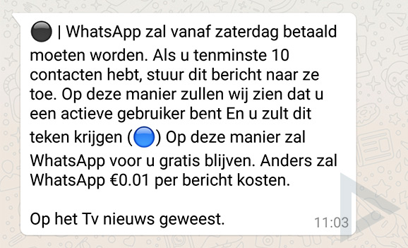 Whatsapp bericht doorsturen naar meerdere personen