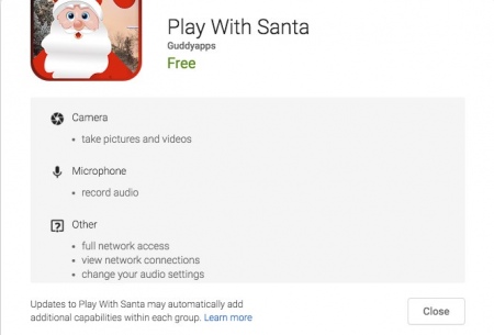 Android malware: Play With Santa