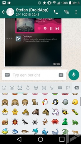 WhatsApp 2.12.373 emoji