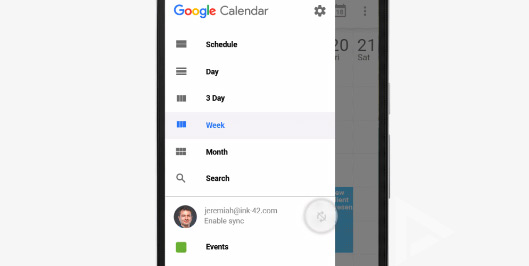 Google Agenda Synchronisatie